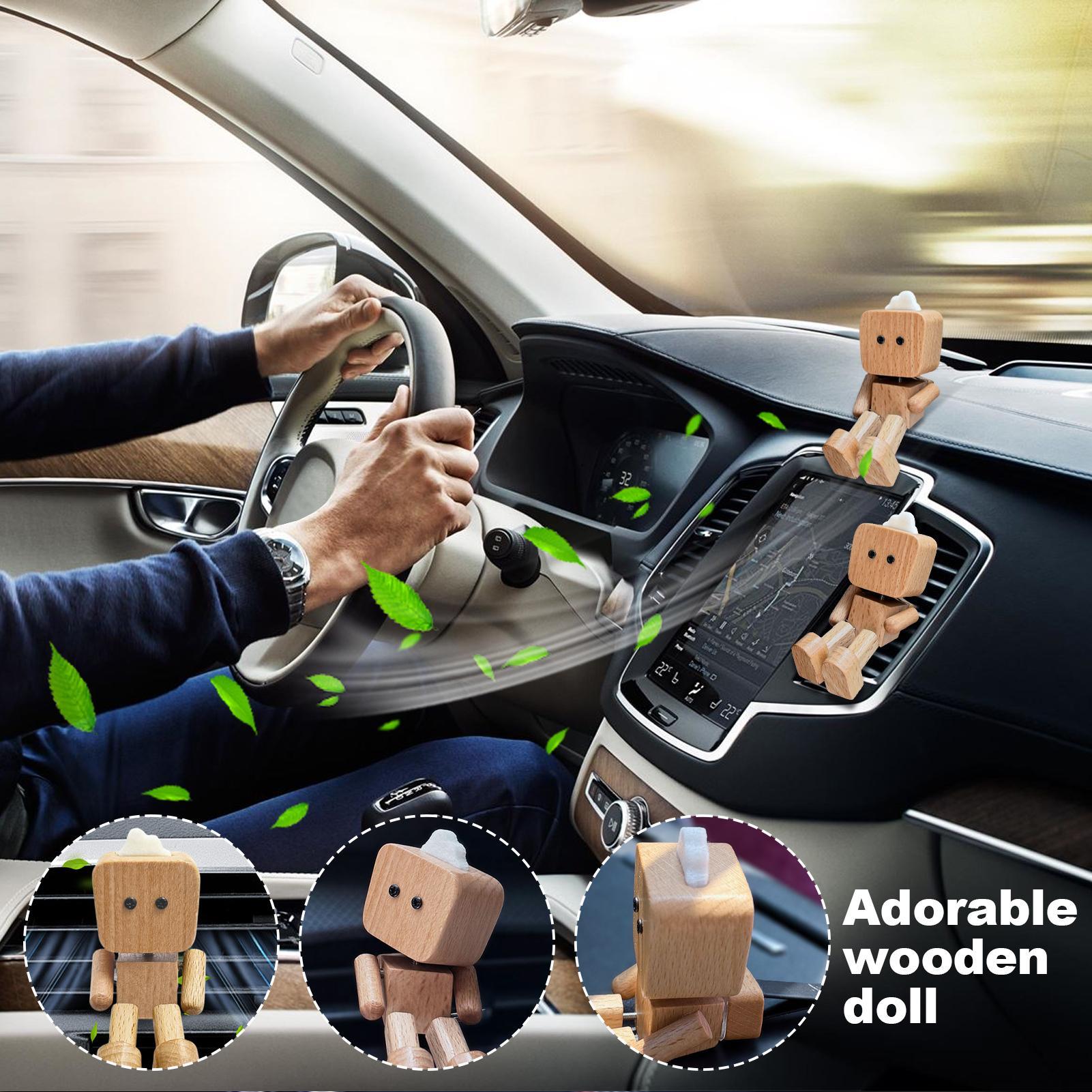 Car Vent Diffuser Wooden Robot - Home Decor Outlet review and price