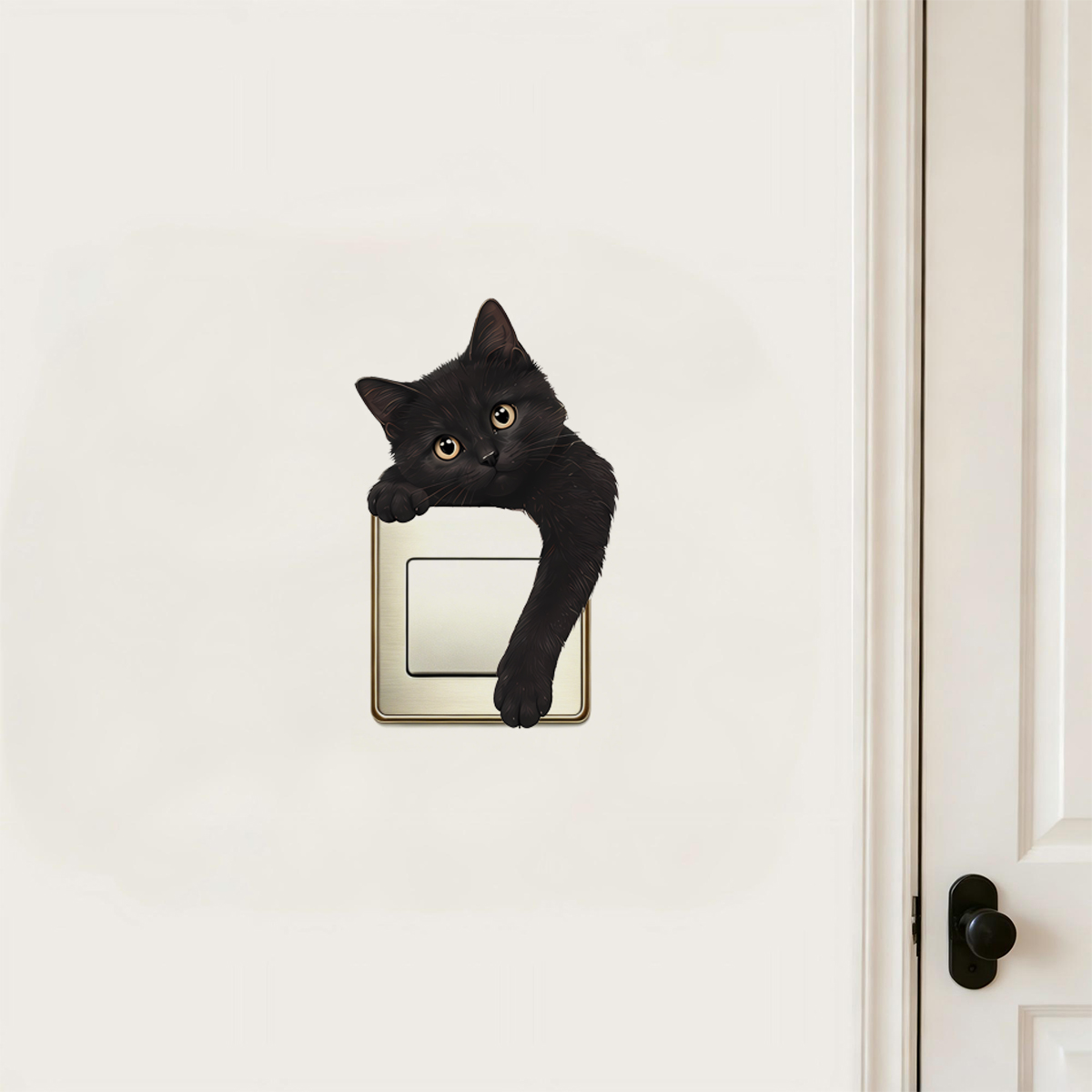 Cute Black Cat Light Switch Wa - Home Decor Outlet review and price