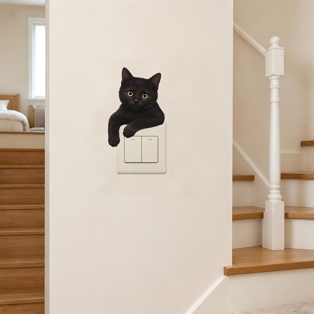 Cute Black Cat Light Switch Wa - Home Decor Outlet review and price