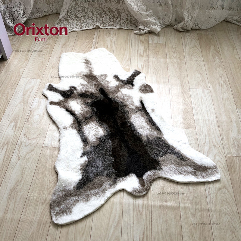 Tiger Printed Rug Cow Leopard  - Cowhide Rug Faux review and price