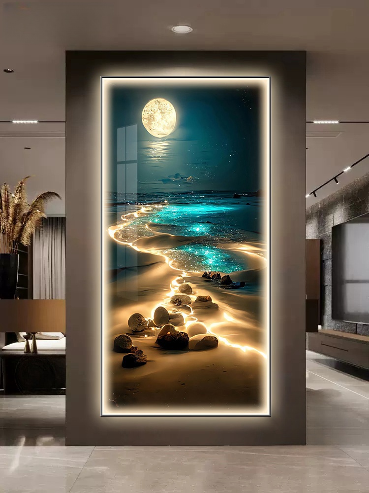 Ocean Waves Wall Lamp Entrance - Hanging Moon Lamp review and price