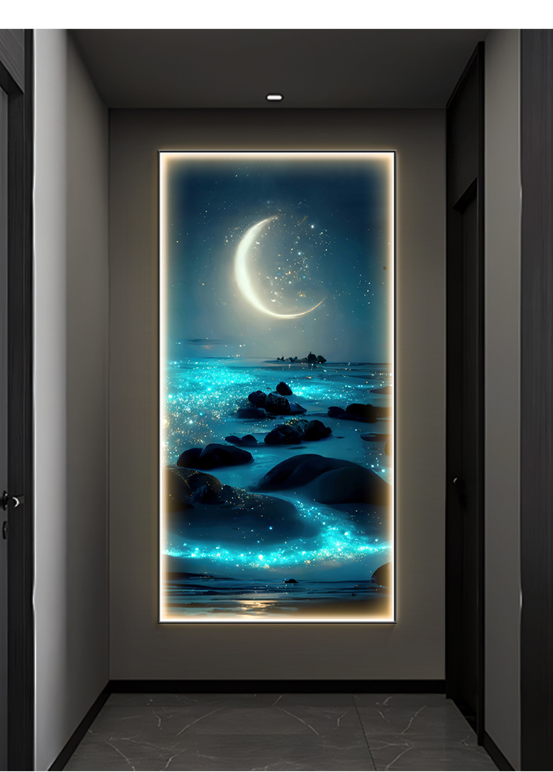 Ocean Waves Wall Lamp Entrance - Hanging Moon Lamp review and price
