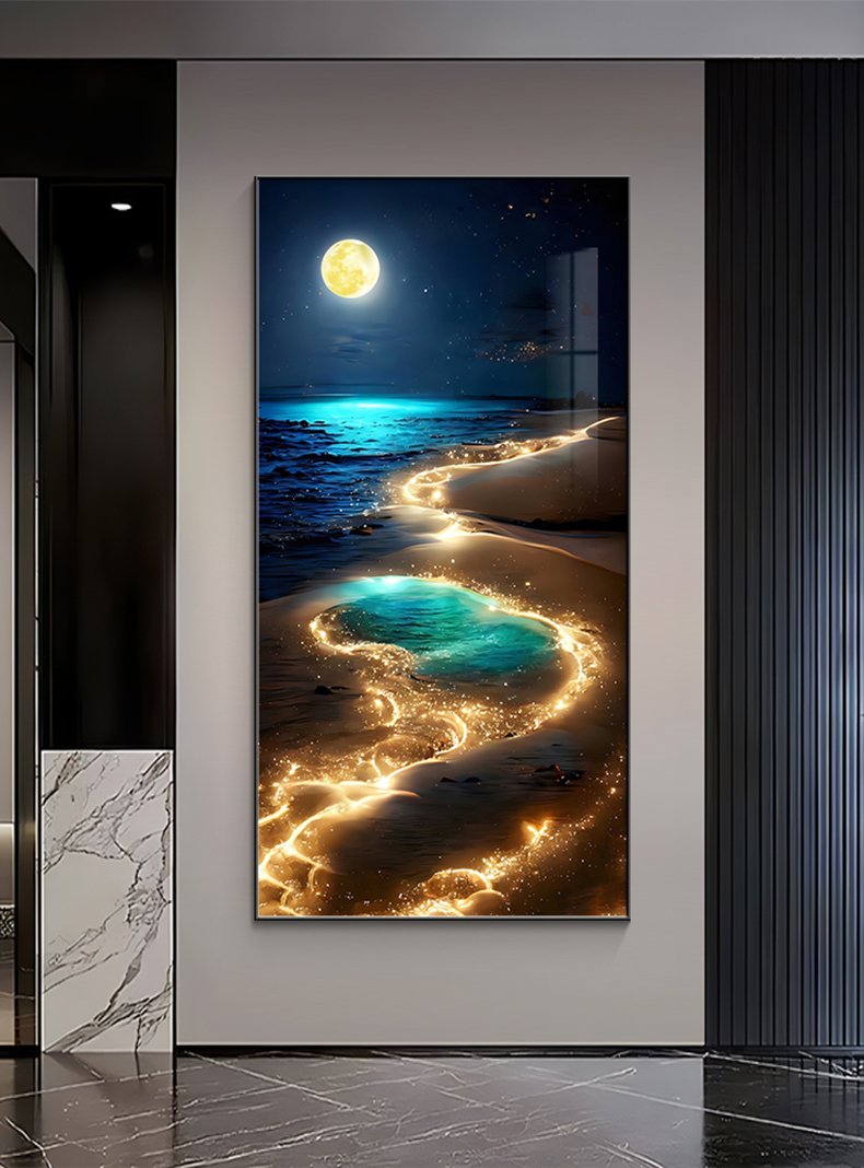 Ocean Waves Wall Lamp Entrance - Hanging Moon Lamp review and price