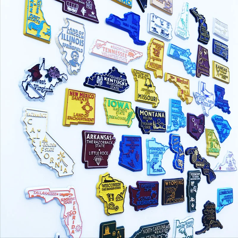 U.S. States Refrigerator Magne - Home Decor Usa review and price