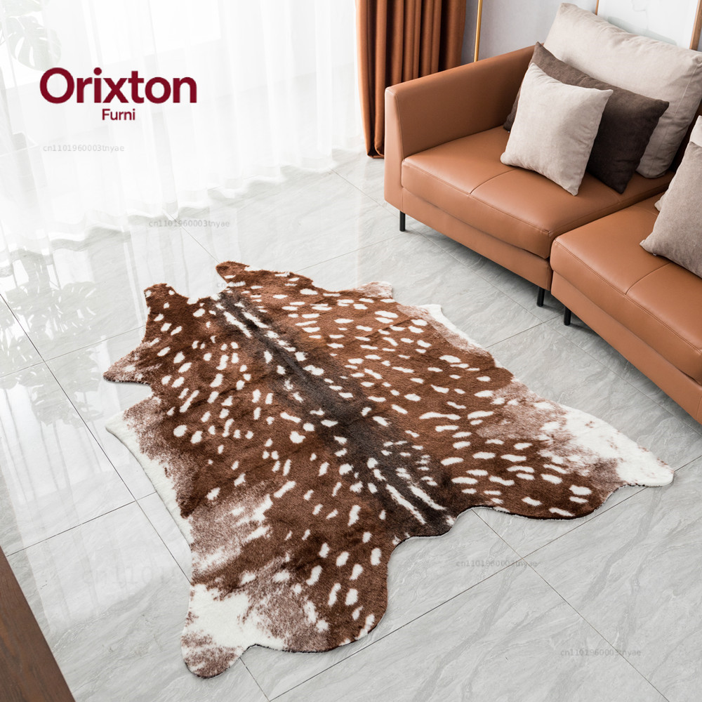 Fashion Hot Faux Deer Printed  - Cowhide Rug Faux review and price