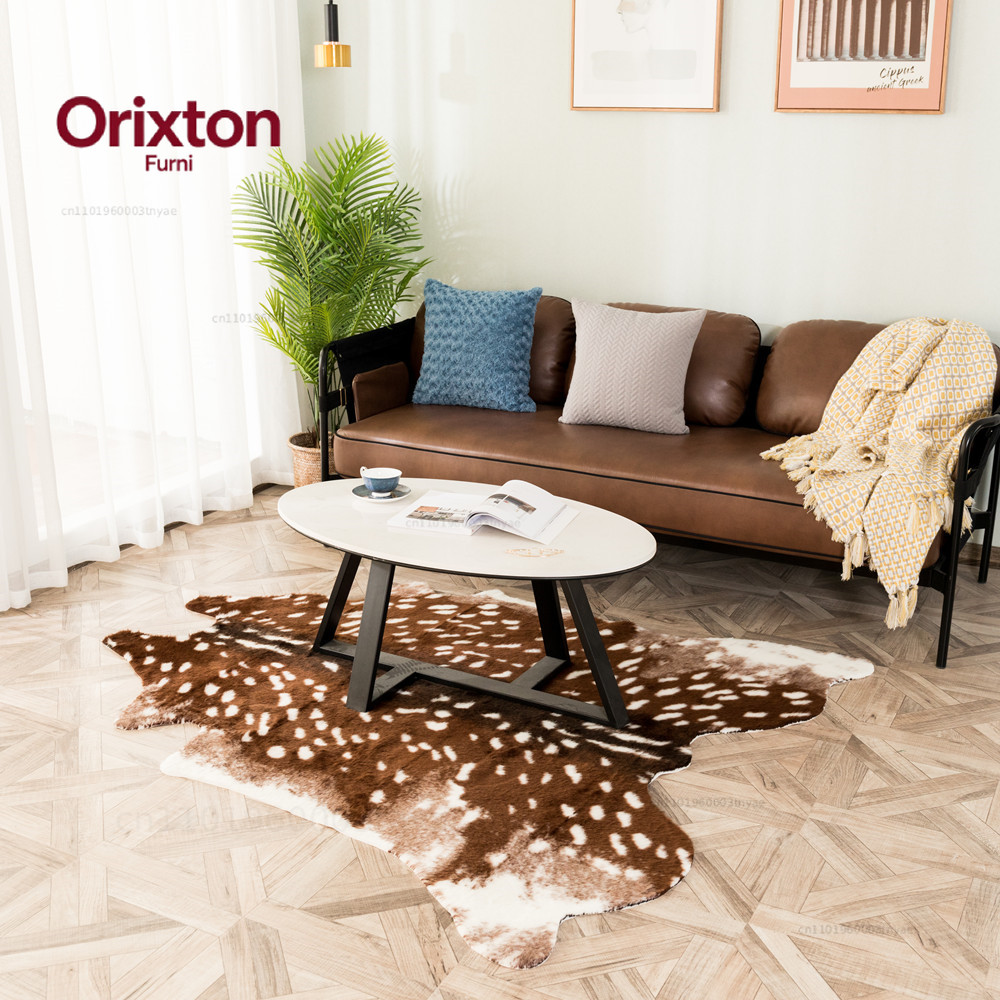 Fashion Hot Faux Deer Printed  - Cowhide Rug Faux review and price
