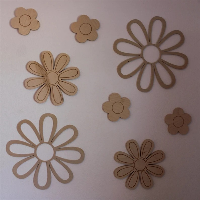 Ins Wooden Daisy Wall Flowers  - Home Decor Korea review and price