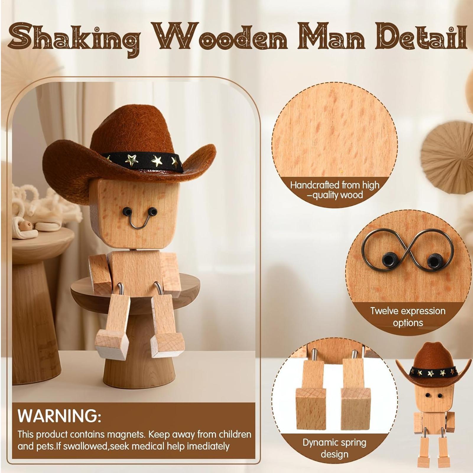 Shaking Wooden Man For Dashboa - Home Decor Express review and price