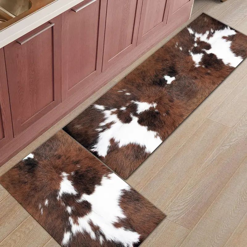 VIKAMA 1/2Pcs Western Cow Prin - Cowhide Rug Faux review and price