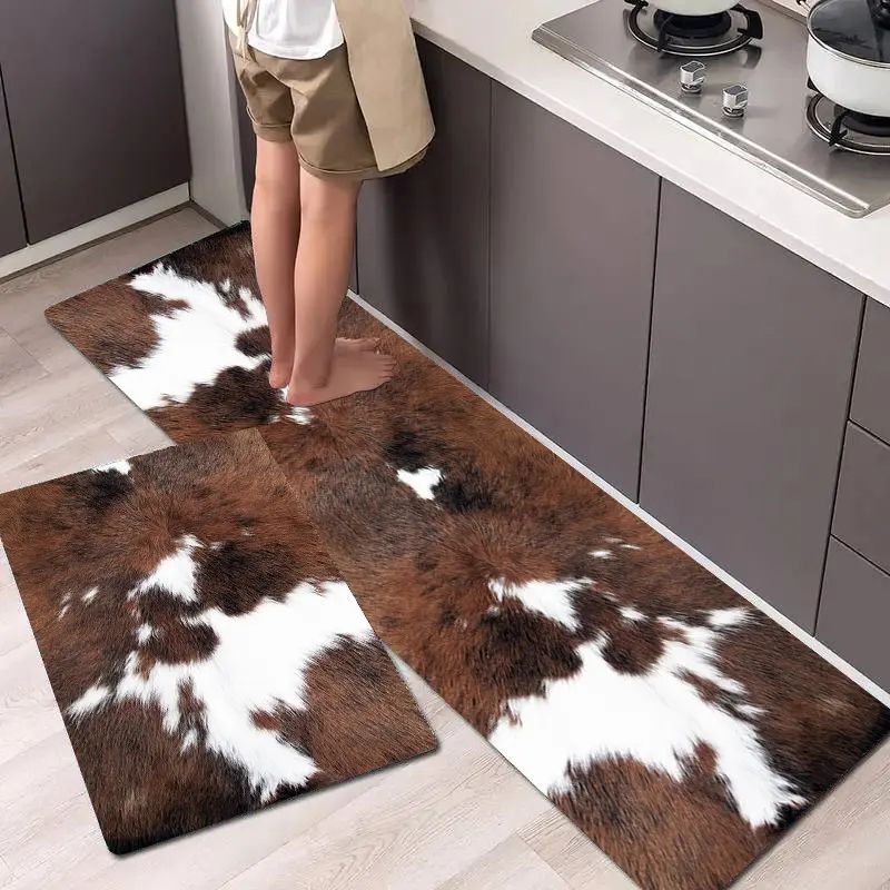 VIKAMA 1/2Pcs Western Cow Prin - Cowhide Rug Faux review and price