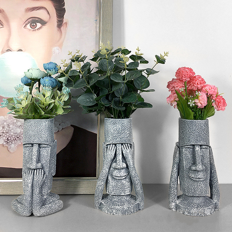 Resin Vase Human Abstract East - Home Decor Express review and price
