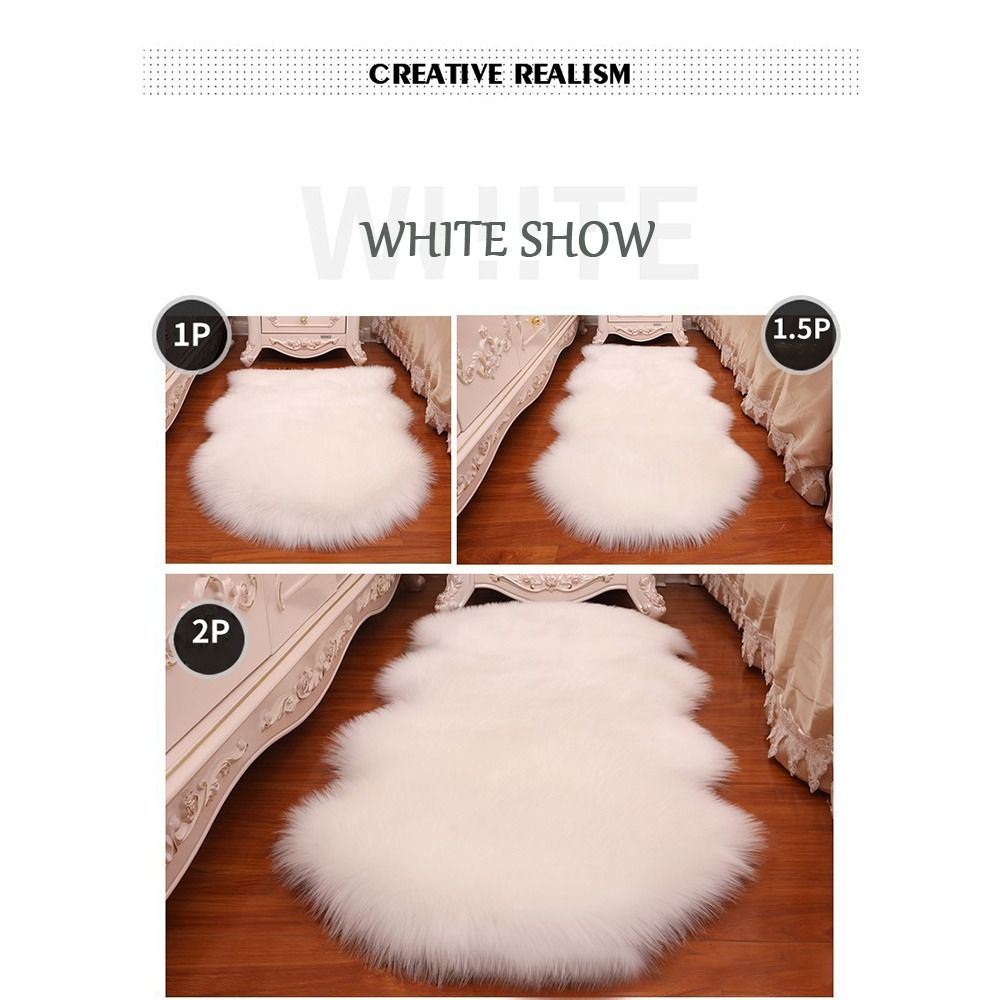 Artificial Sheepskin Long Hair - Cowhide Rug Faux review and price