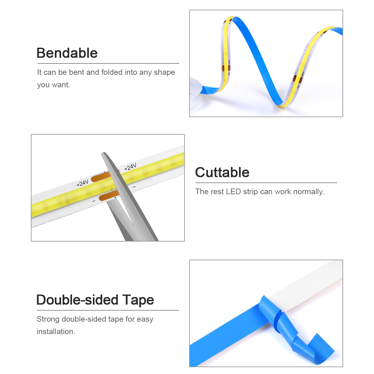 3M 5M 10M 24V COB LED Strip Li - Home Decor Free App review and price