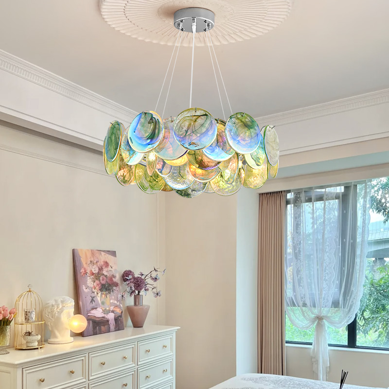 Murano Pink Glass Chandelier F - Hanging Moon Lamp review and price