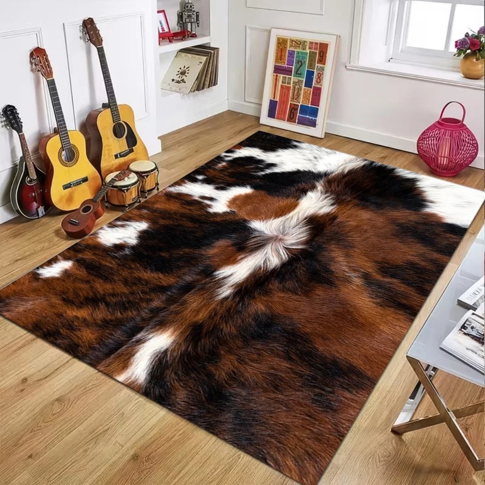 Faux Cowhide Pattern Area Rug  - Cowhide Rug Faux review and price