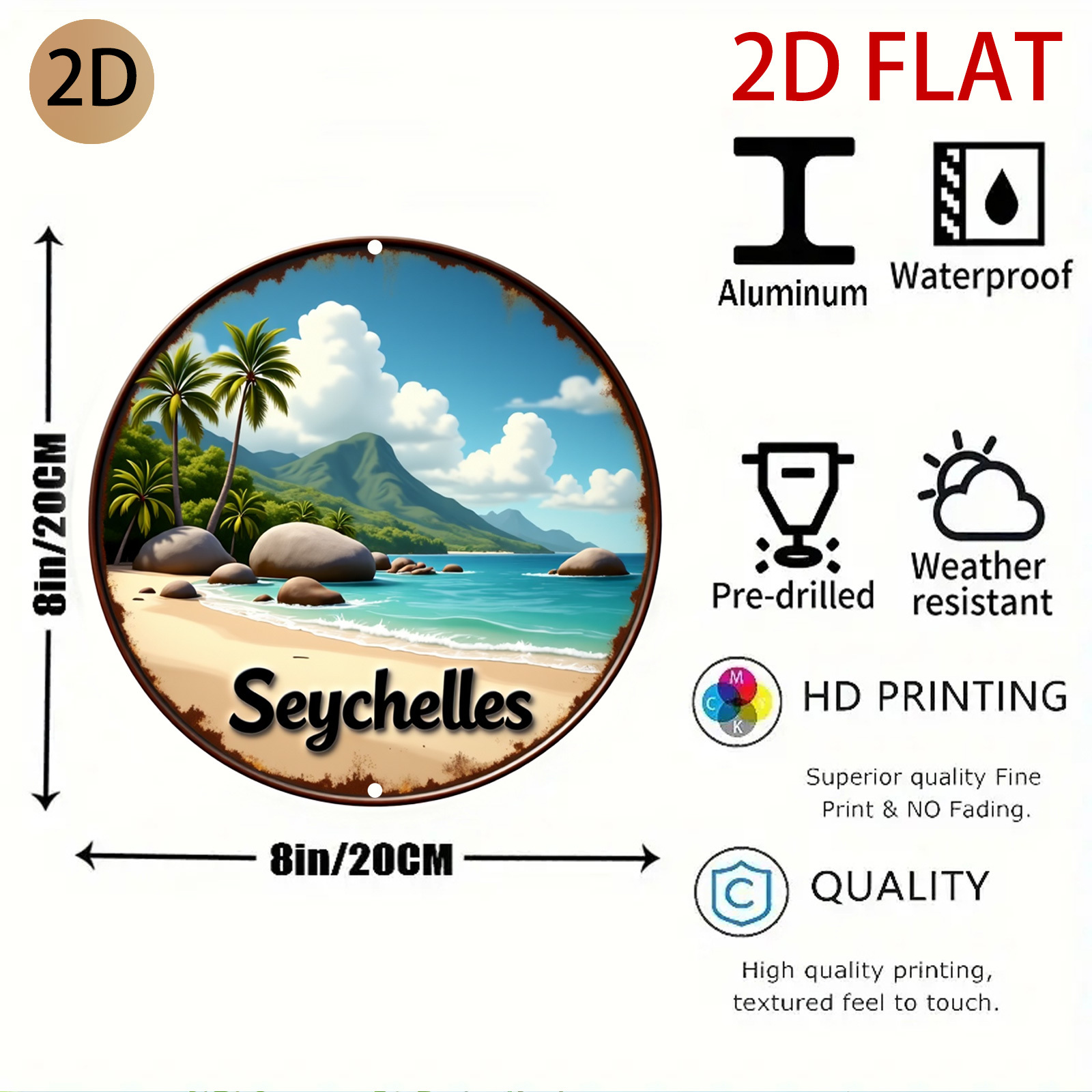 2D Flat, 2d Flat Seychelles Be - Home Decor Logo Design review and price