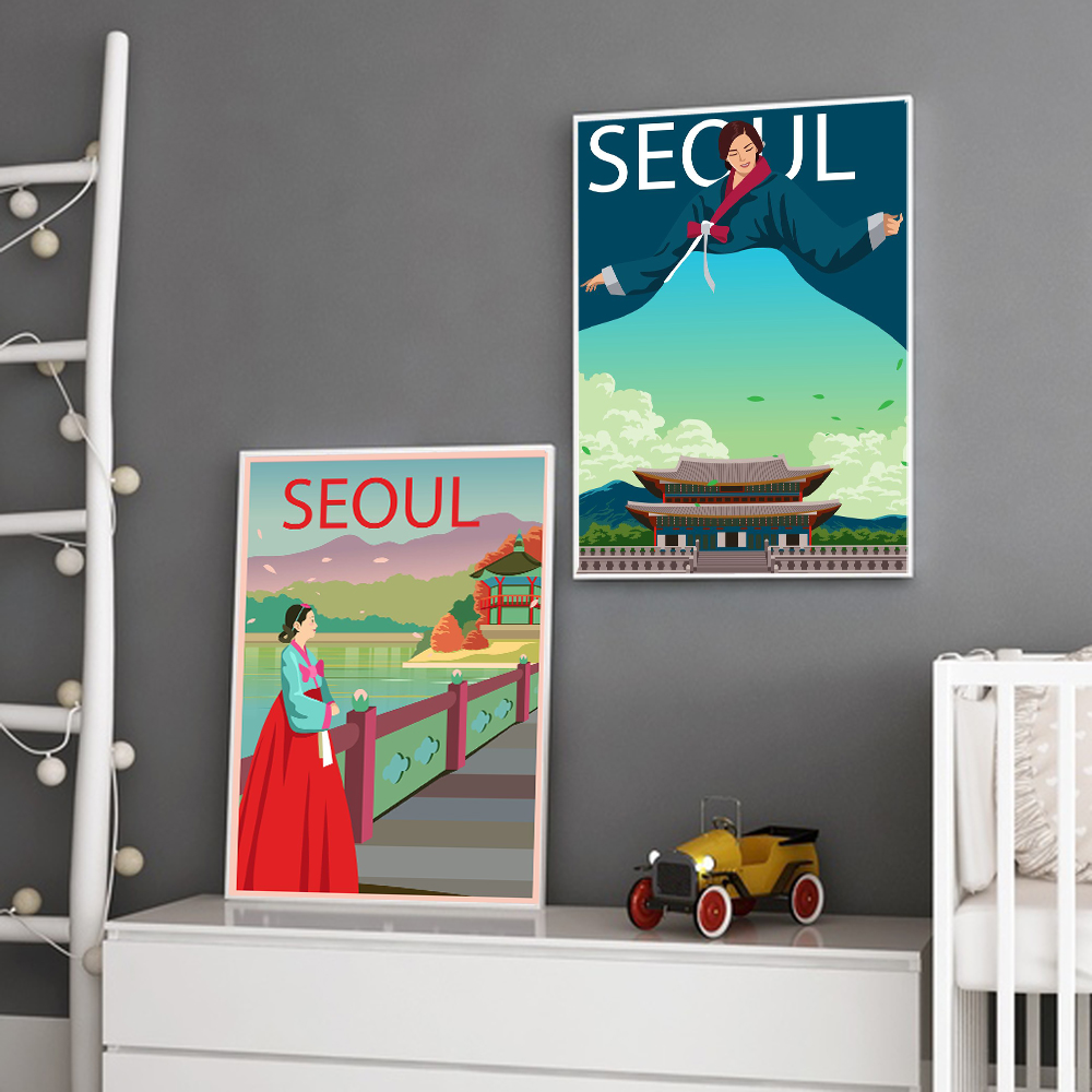 1pc frameless Canvas Painting  - Home Decor Korea review and price