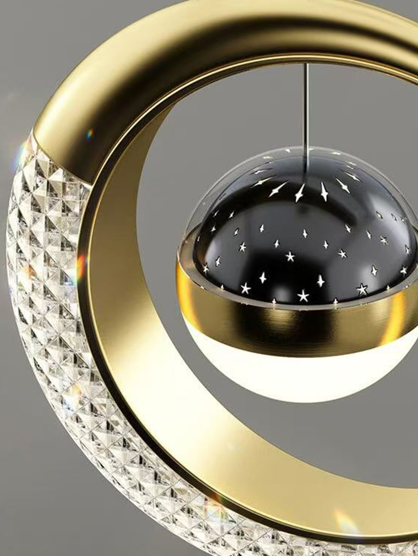 Creative led Ceiling Light wit - Hanging Moon Lamp review and price