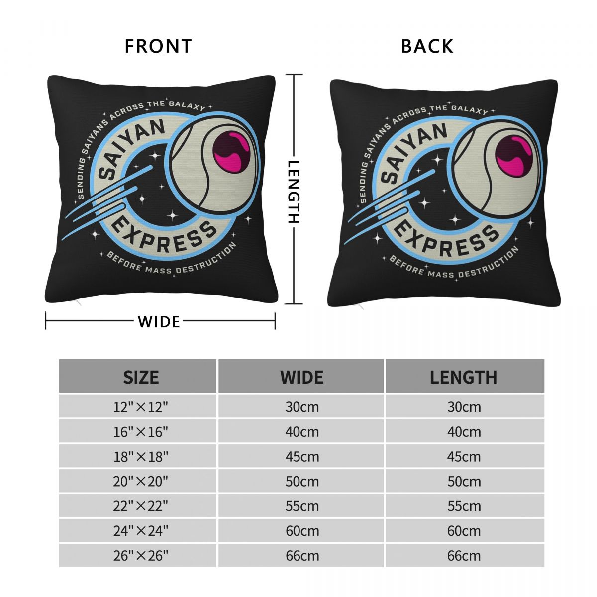 Saiyan Express Badge Pillowcas - Home Decor Express review and price
